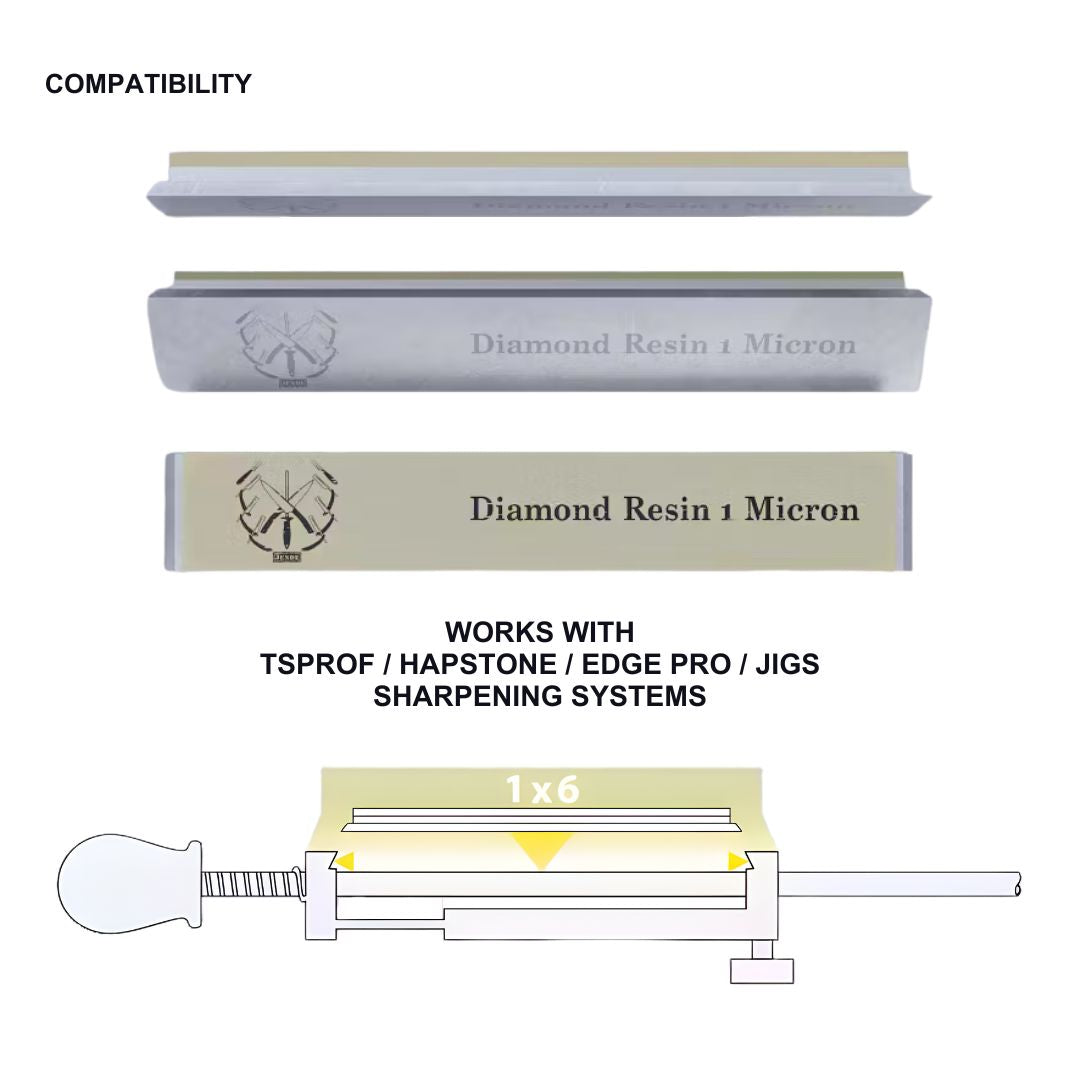 1x6 Jende Resin Bonded Diamond Sharpening Stones