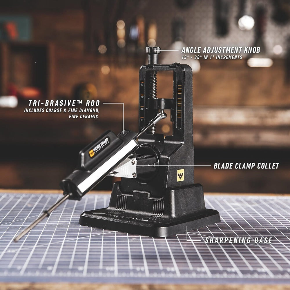 Work Sharp Precision Adjust Knife Sharpener With Tri-Brasive And Pivot Response