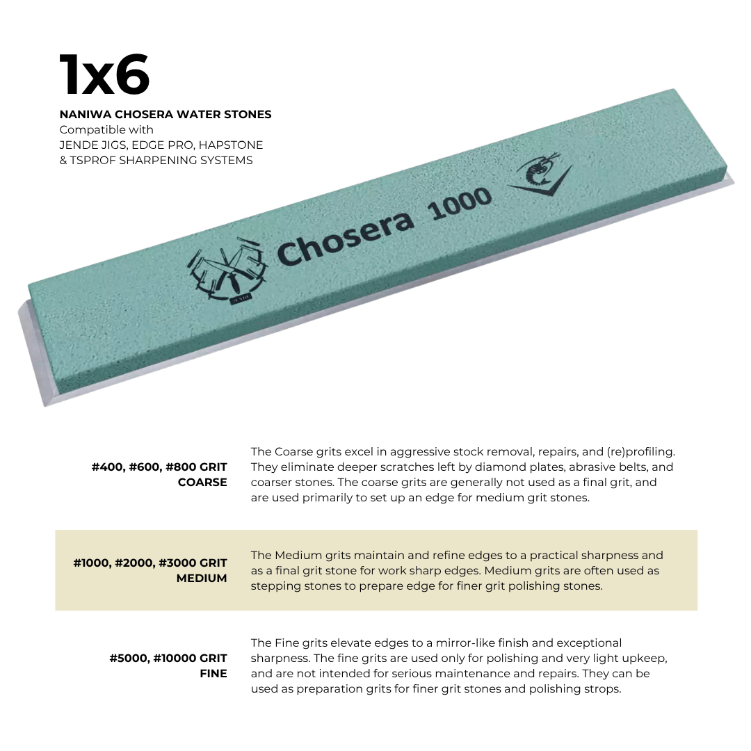 1×6 Naniwa Chosera Water Stones #1000
