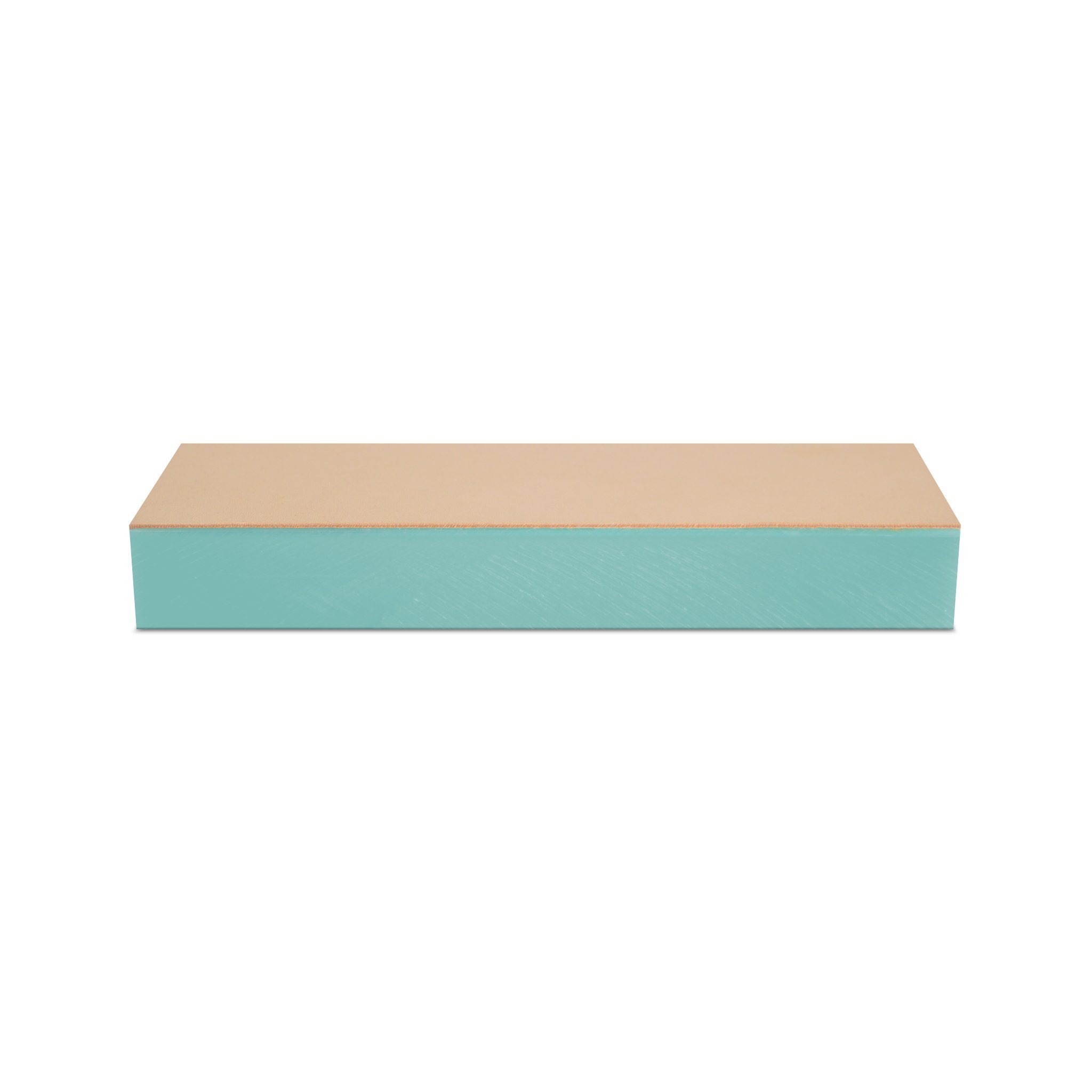 2x6 Jende Bench Strop mounted to acrylic and topped with Leather and nano cloth options