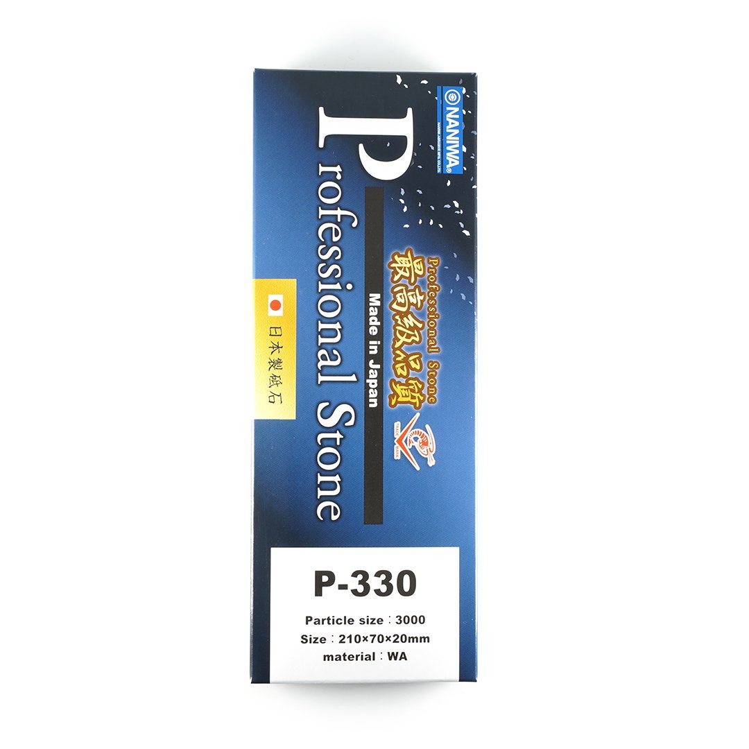 Naniwa Professional P-330 #3000 Grit Japanese Whetstone Box Above