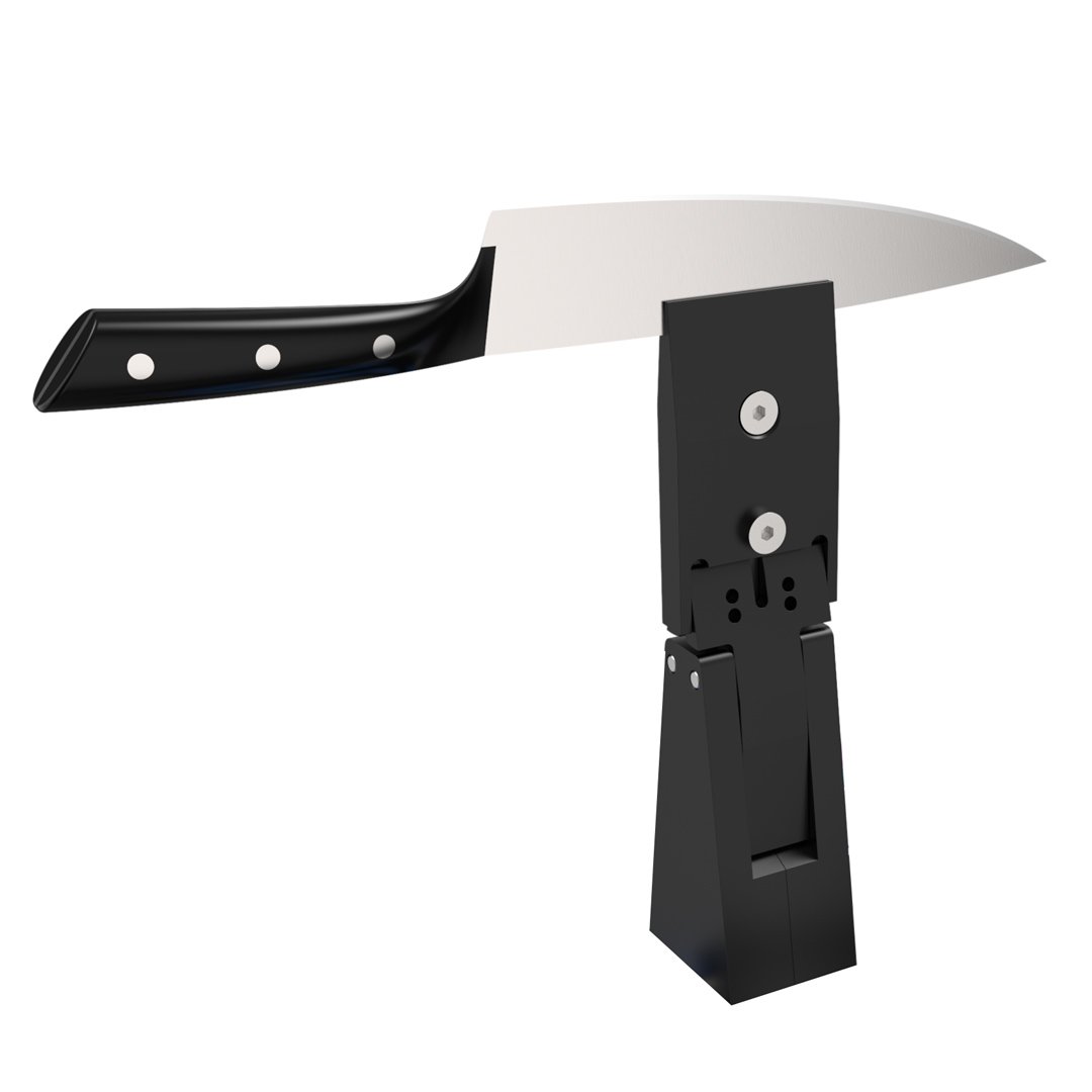 Wicked Edge Sharpener Low Angle Adapter black in colour with two allen keys Wicked Edge Sharpener Low Angle Adapter