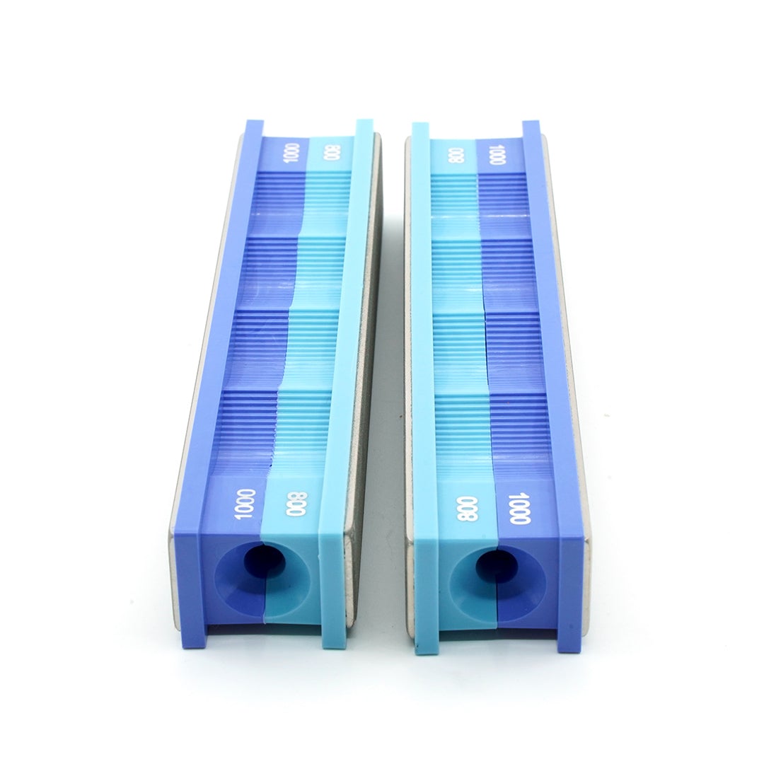 Wicked Edge 800 and 1000 Grit Diamond Sharpening Stones front