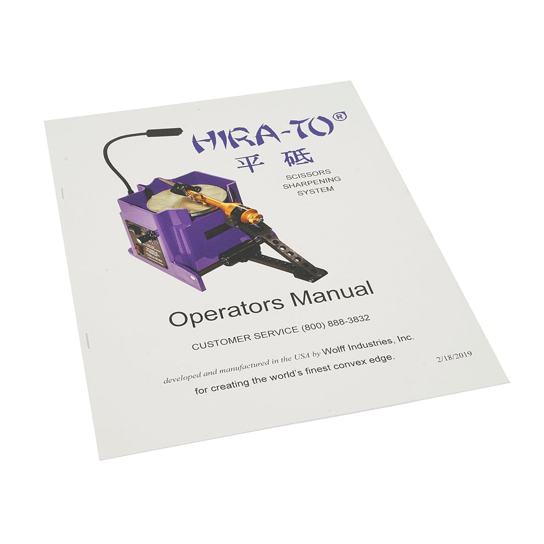 Wolff Industries Hira-To Flat Hone Scissor Sharpener With Hook And Loop Discs