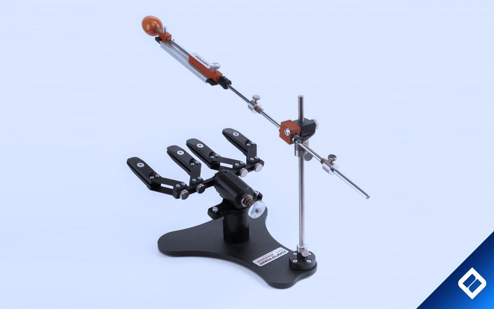 Hapstone Modular sharpening system with guide rod and clamps