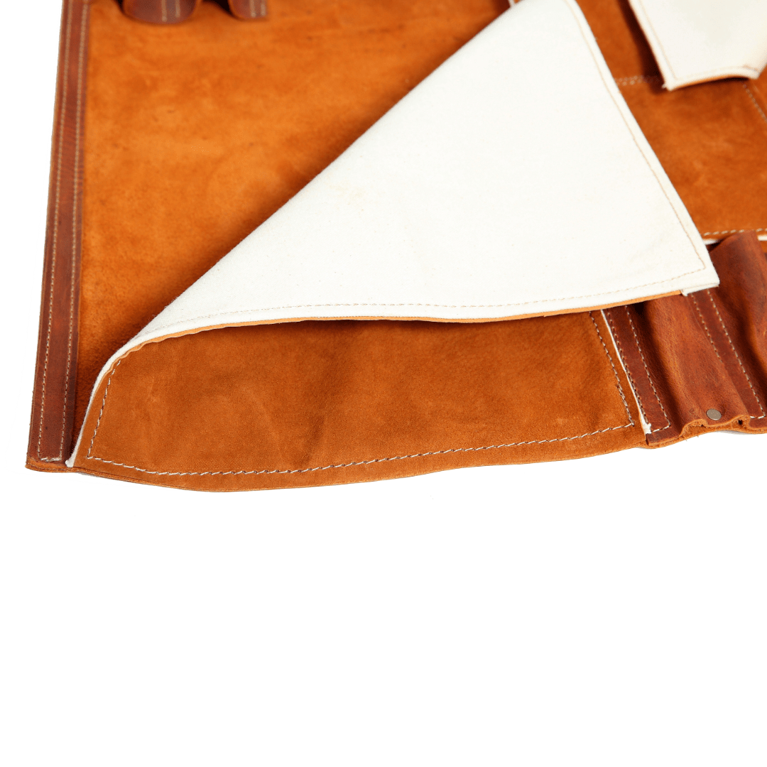 Jende Industries Artisan Leather Knife Roll - Vintage Tan