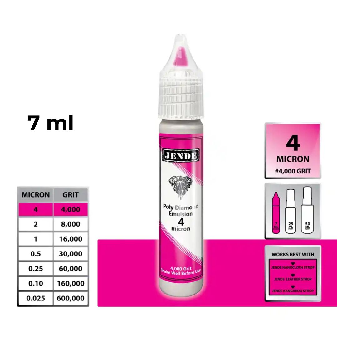 Jende Poly Diamond Emulsion 7ml All Grit Kit