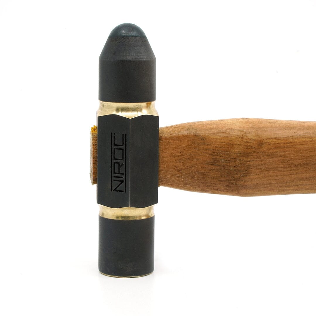 Niroc Tungsten Carbide Ball Peen X Brass Flat Straightening Hammer