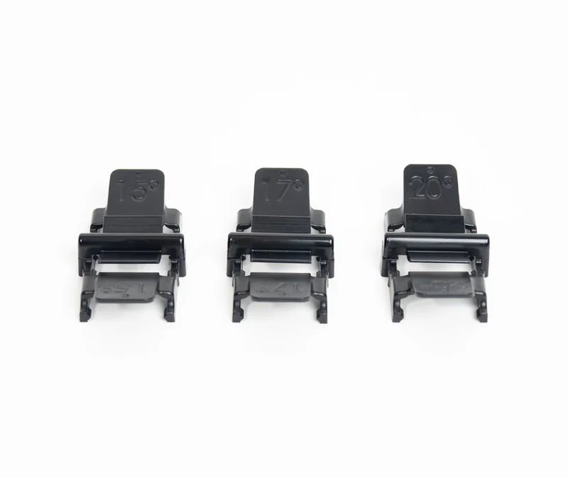 Set of 3 Wicked Edge Precision Knife Guide for Venture Series Sharpeners (15, 17 & 25°)