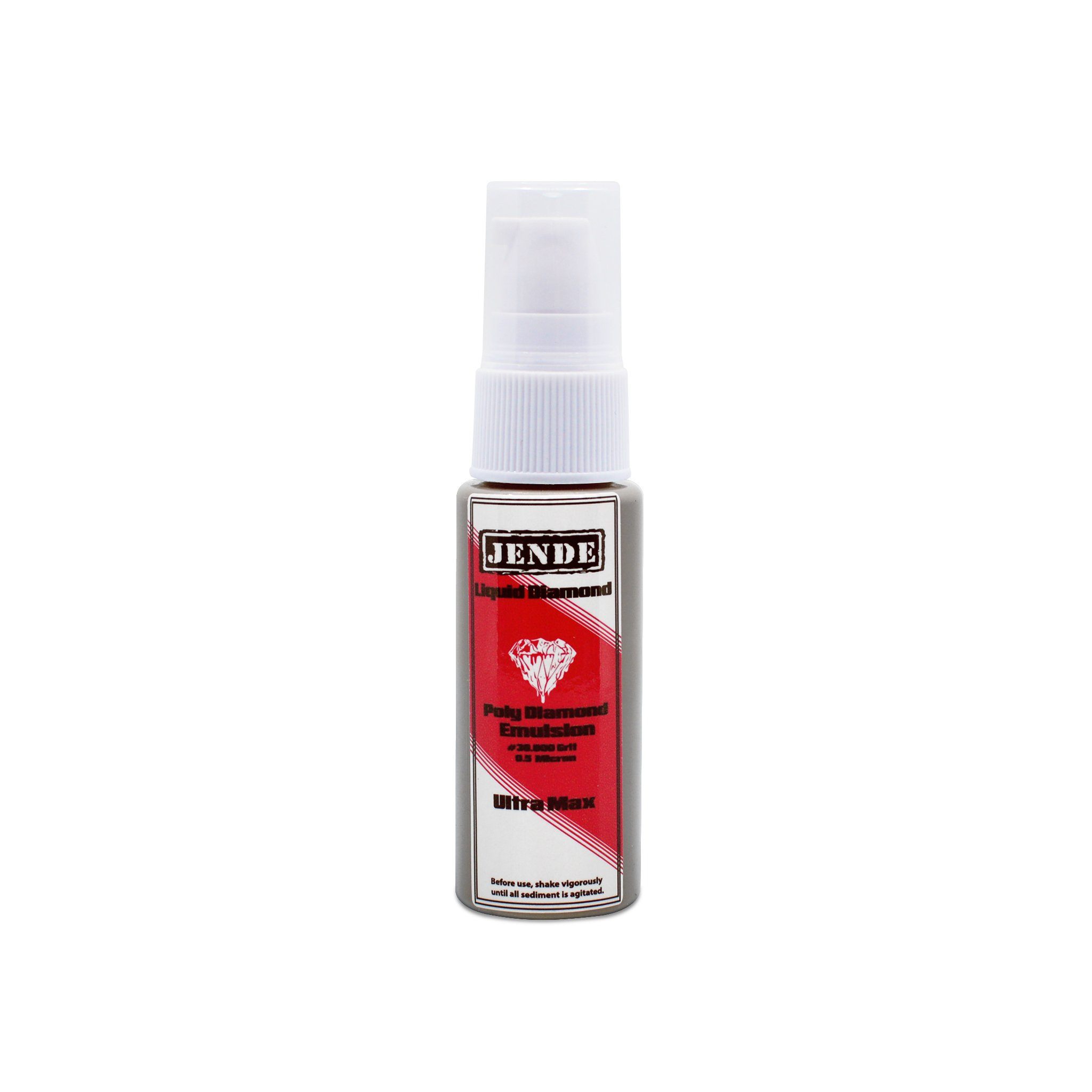 Jende Ultra Max Emulsion in plastic bottle with liquid diamond inside