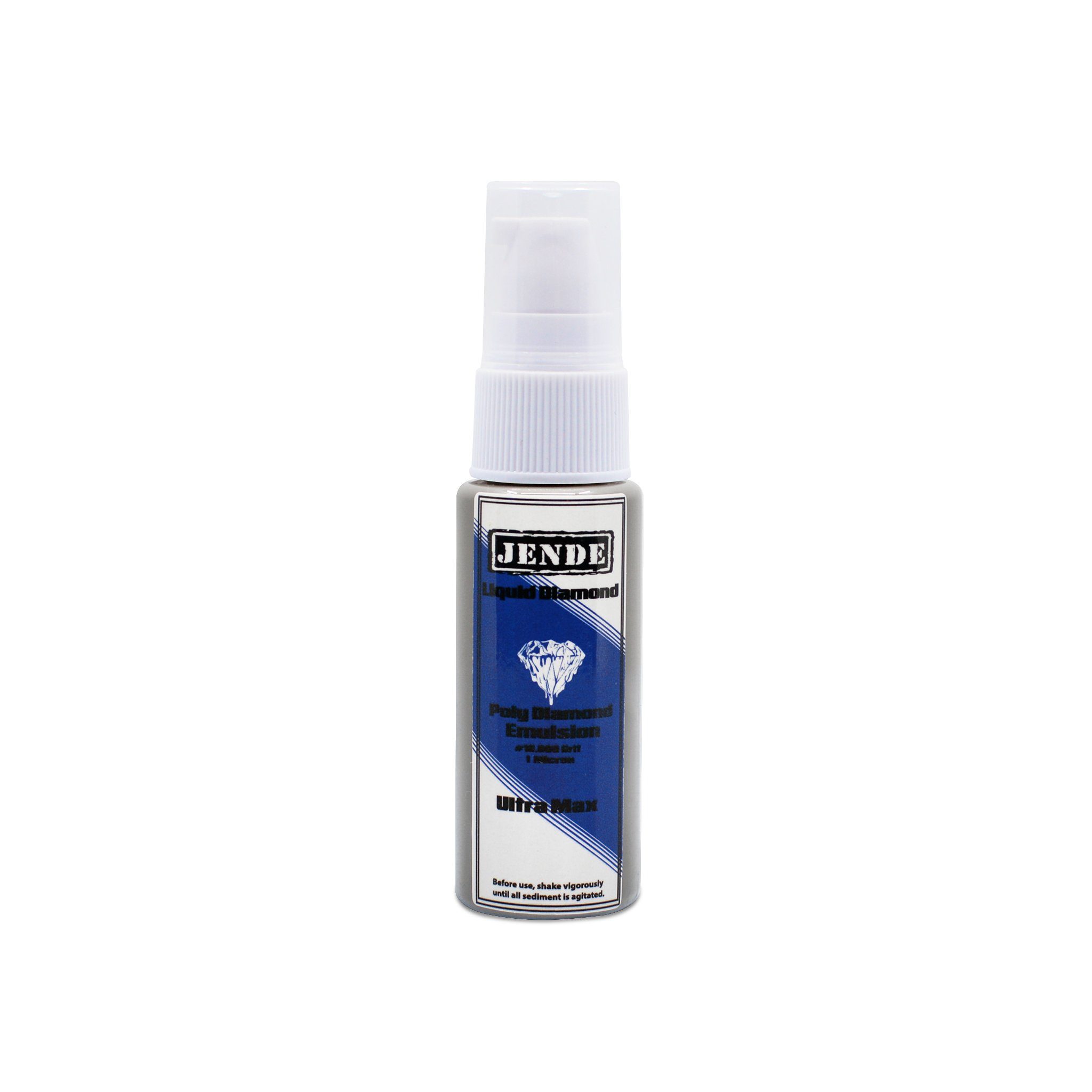 Jende Ultra Max Emulsion in plastic bottle with liquid diamond inside