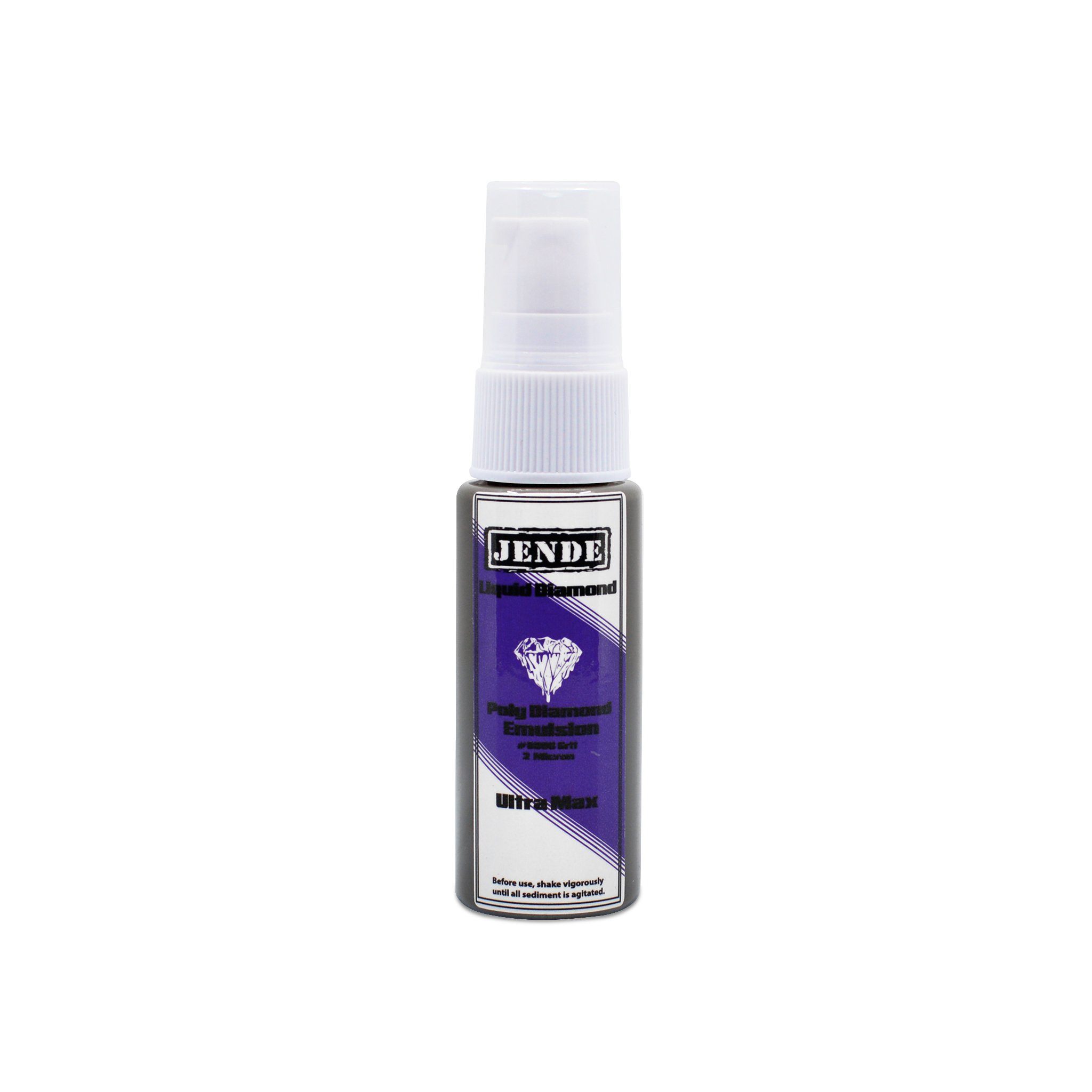 Jende Ultra Max Emulsion in plastic bottle with liquid diamond inside
