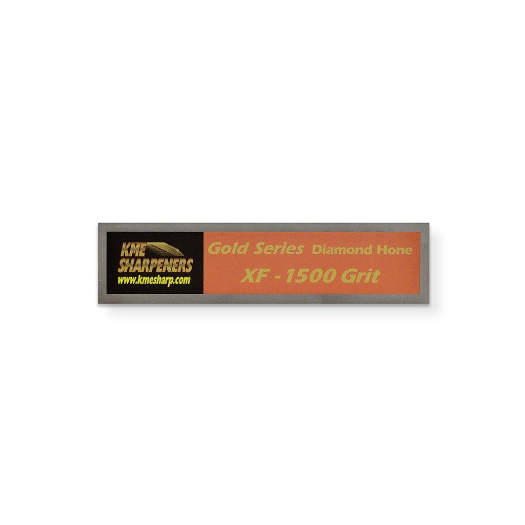 KME Gold Series Diamond Stones rectangle and have diamonds mounted to them, sticker label to identify grit size