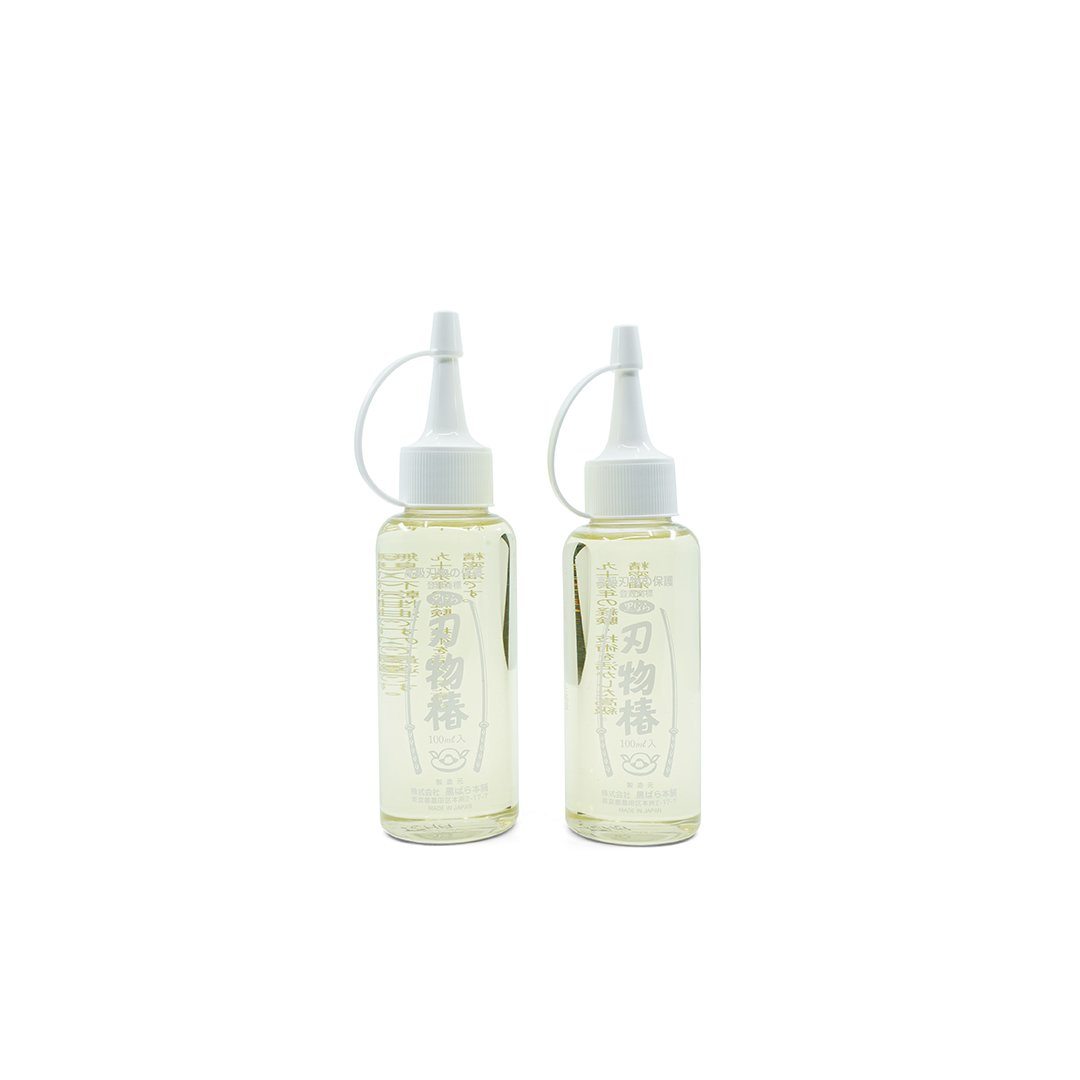 Kurobara Camellia Tsubaki Cutlery Oil 100% Pure 100ml Twin Pack