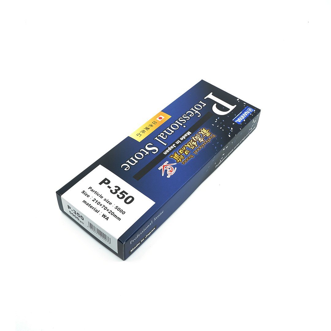 Naniwa Professional P-350 #5000 Grit Japanese Whetstone Box Side