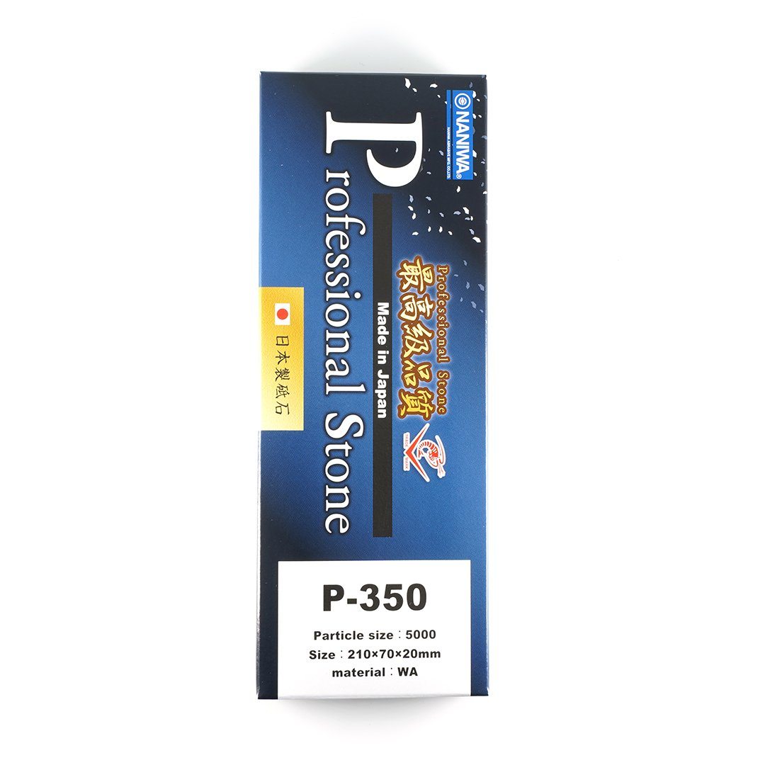 Naniwa Professional P-350 #5000 Grit Japanese Whetstone Box Above