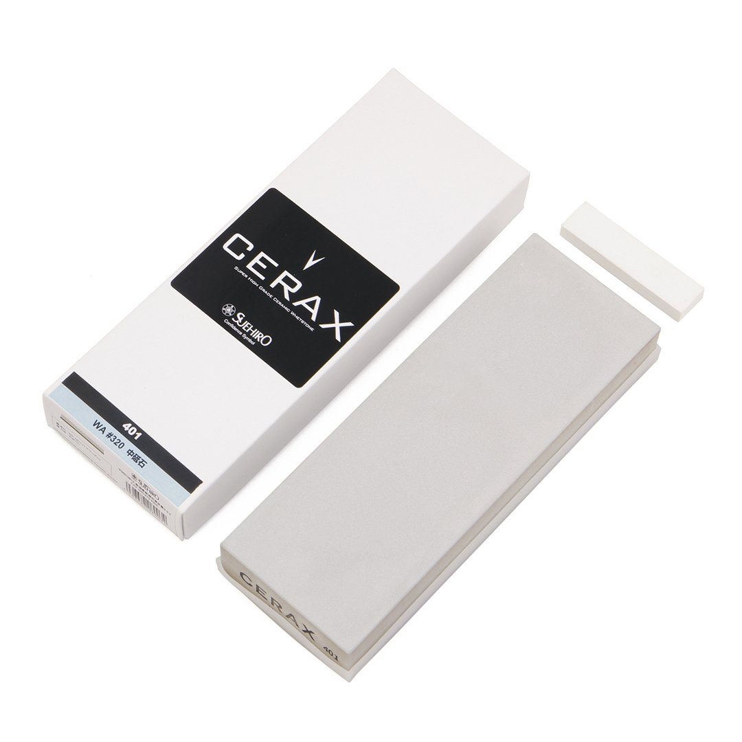 Suehiro Japanese Whetstone - Cerax #320 Grit (401) - Benchstone Freehand Sharpening tools and equipment