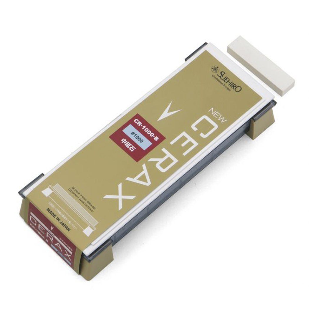 Suehiro Japanese Whetstone - New Cerax #1000 Grit (CR-1000-B Large) - Benchstone Freehand Sharpening tools and equipment