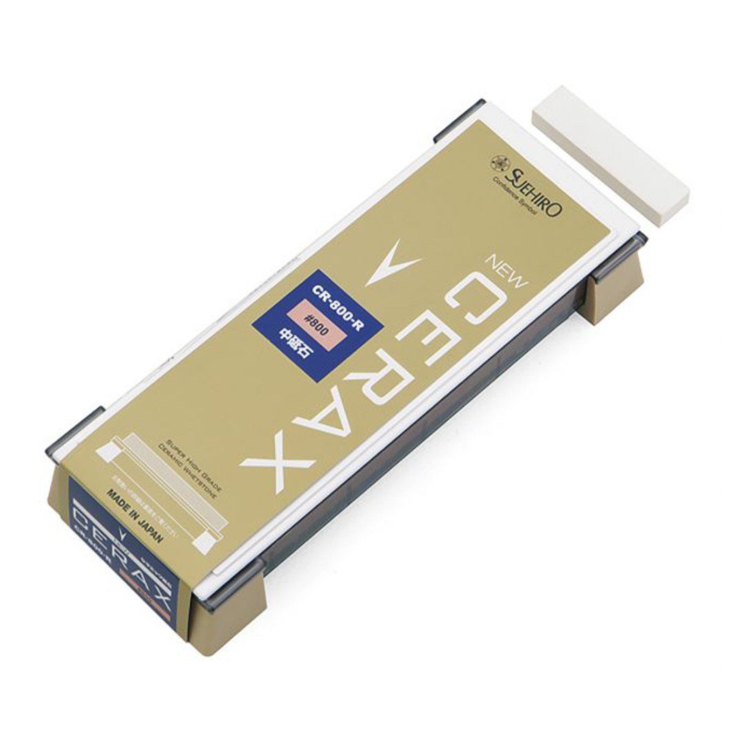 Suehiro Japanese Whetstone - New Cerax #800 Grit (CR-800-R Large) - Benchstone Freehand Sharpening tools and equipment