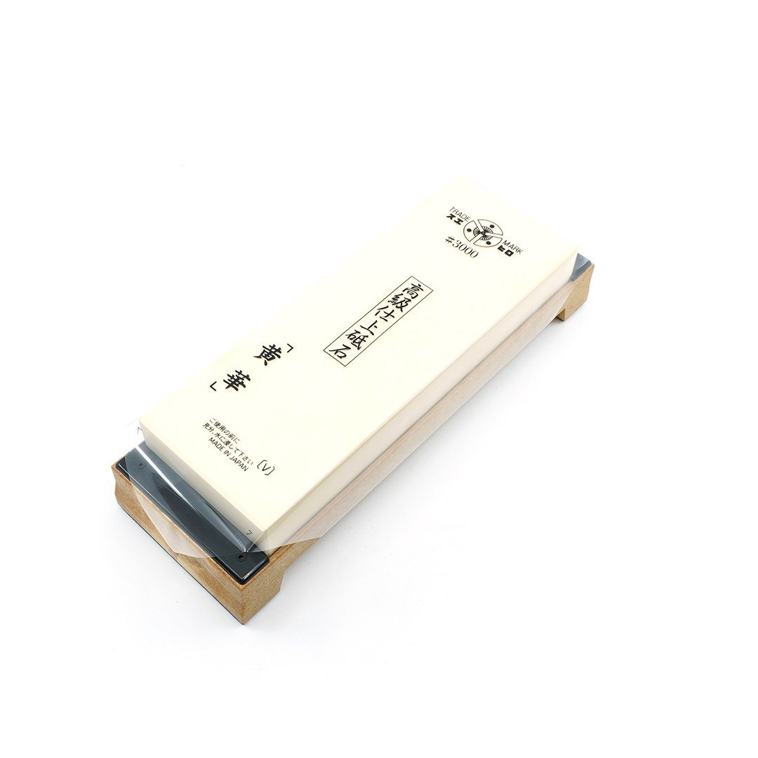 Suehiro Japanese Whetstone - Ouka #3000 Grit (Ouka3000) W/Base - Benchstone Freehand Sharpening tools and equipment