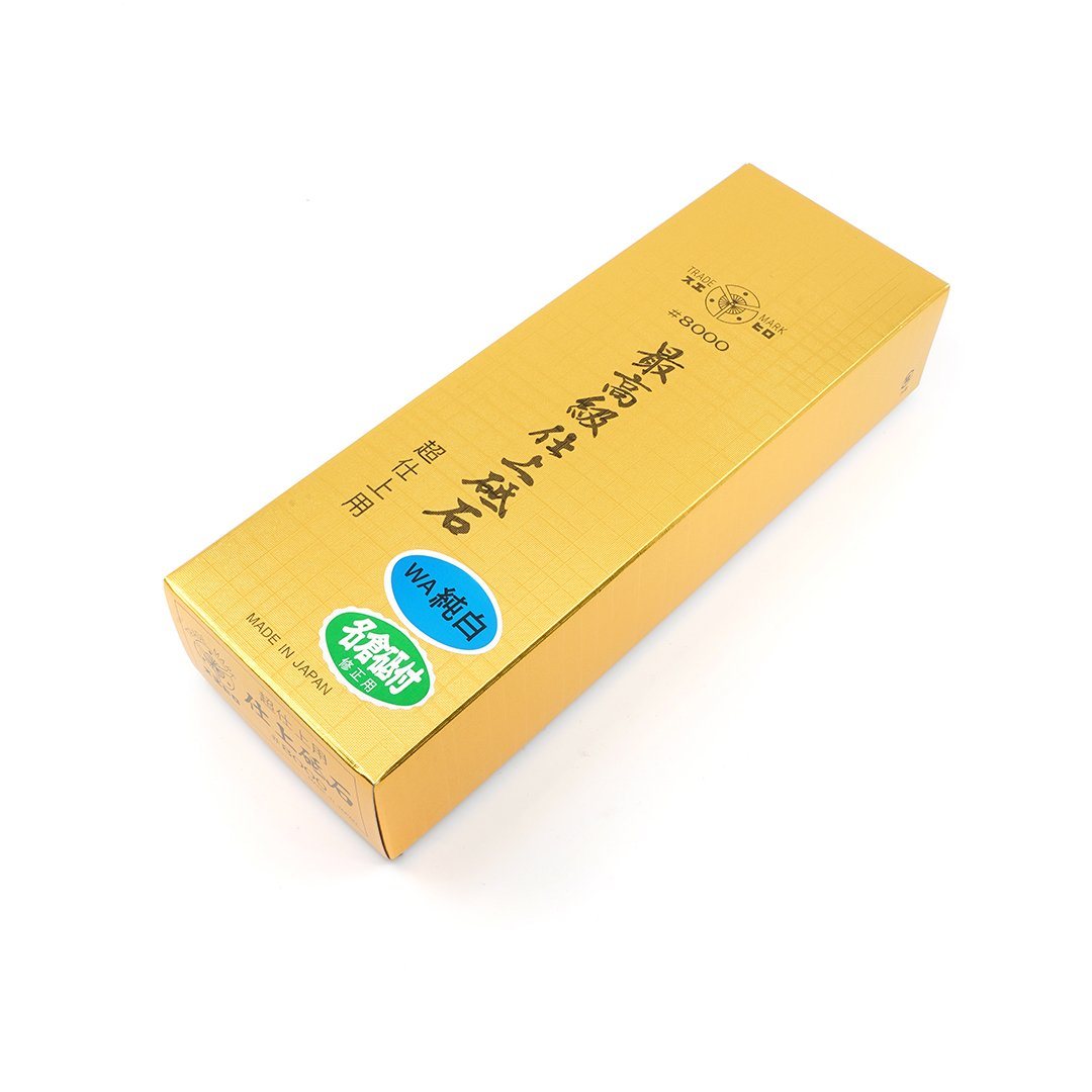 Suehiro Japanese Whetstone - W-8 #8000 Grit (Super Fine) W/Base - Benchstone Freehand Sharpening tools and equipment