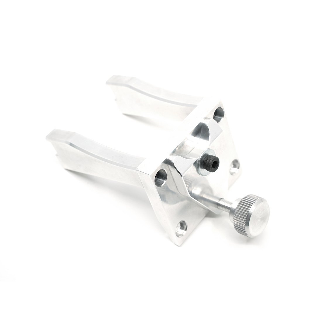 TSPROF Blitz and Blitz 360 Scissor Clamp is silver in colour and has a main screw for attaching the scissors safley
