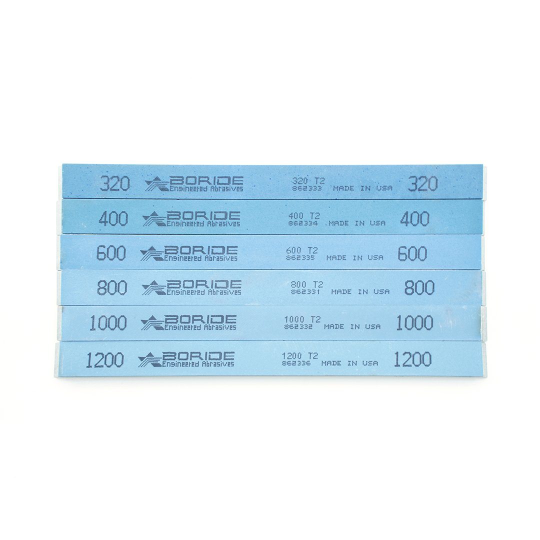Boride T2 Narrow Sharpening Stone Kit 6 piece