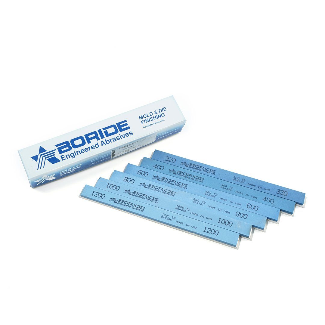 Boride T2 Narrow Sharpening Stone Kit 6 piece