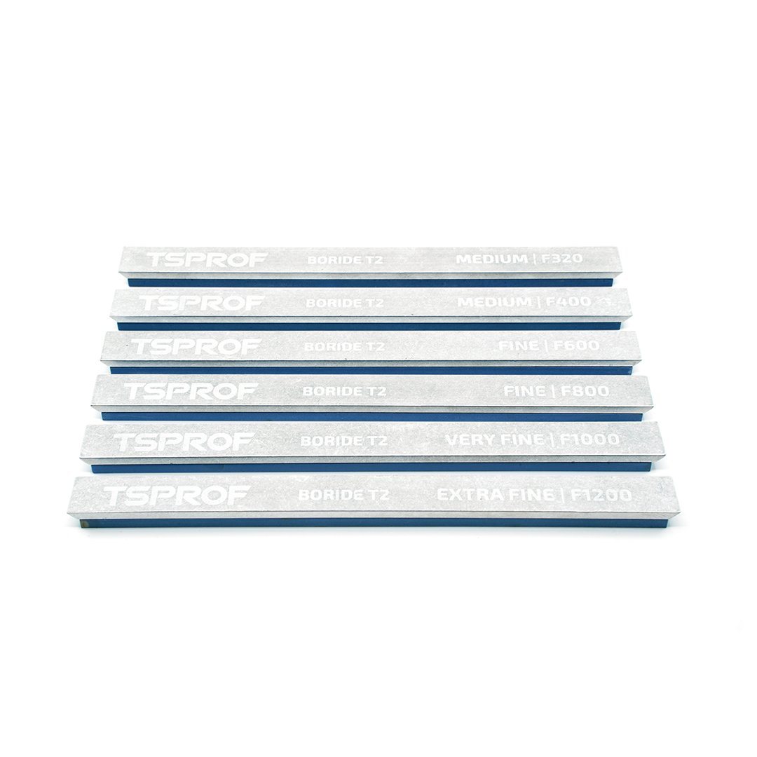 Boride T2 Narrow Sharpening Stone Kit 6 piece